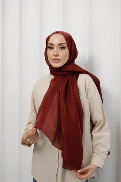 Abiye Şal Bordo ürün görseli 1