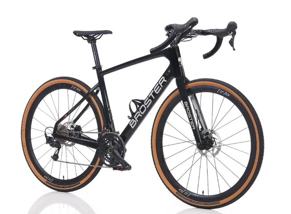 Broster GVR-CR 1000 51 Cm Full Karbon Gravel Yol Bisikleti Parlak Siyah ürün görseli 1
