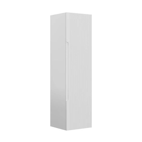 Orka Olbia 40 cm Mat Beyaz Banyo Çamaşır Boy Dolabı ürün görseli 1