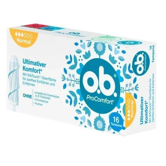 O.B. TAMPON PROCOMFORT NORMAL 16LI ürün görseli 1
