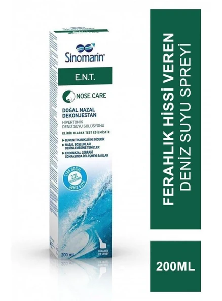 Sinomarin E.N.T. Deniz Suyu Burun Spreyi 200 Ml (SKT:07/2028) ürün görseli 1