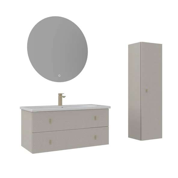 Orka Milazzo 100 cm Callisto Banyo Dolabı Takımı ve Boy Dolabı ürün görseli 1