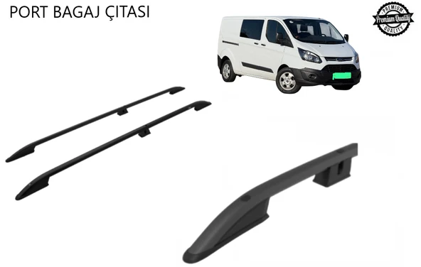CUSTOM TAVAN ÇİTASI PORTBAGAJ UZUN ŞASE SİYAH 2012 2013 2014 2015 2016 2017 2018 2019 2020 2021-22-23 ürün görseli 1