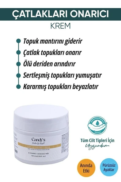 Candy's Çatlak Onarıcı Krem Crack Repair Cream 100 ml ürün görseli 1