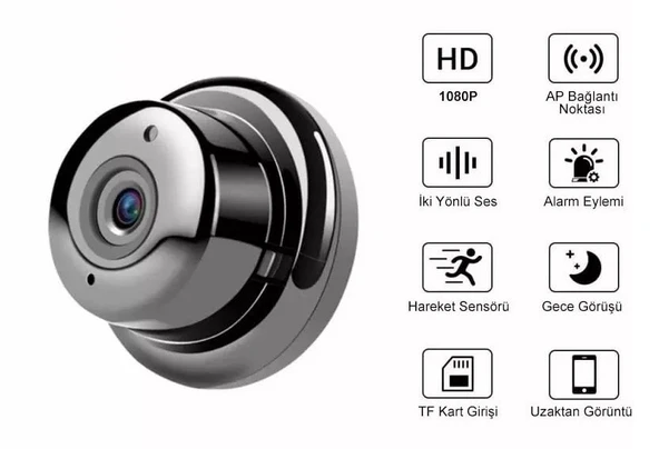 V380 Gece Görüşlü Mikrofonlu 1080P Wifi Ip Kamera 4792 ürün görseli 1