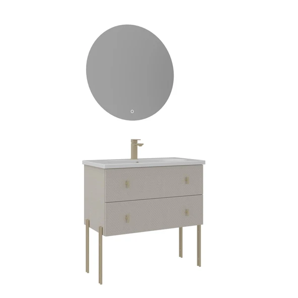Orka Milazzo 80 cm Callisto Ayaklı Banyo Dolabı Takımı ürün görseli 1