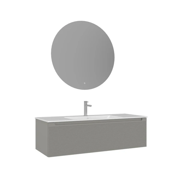 Orka Olbia 120 cm Mat Kaşmir Banyo Dolabı Takımı ürün görseli 1