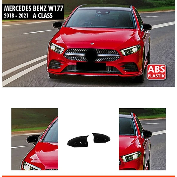 Mercedes Benz A Class W177 / 2018-2021 Uyumlu Batman Yarasa Ayna Kapağı ürün görseli 1