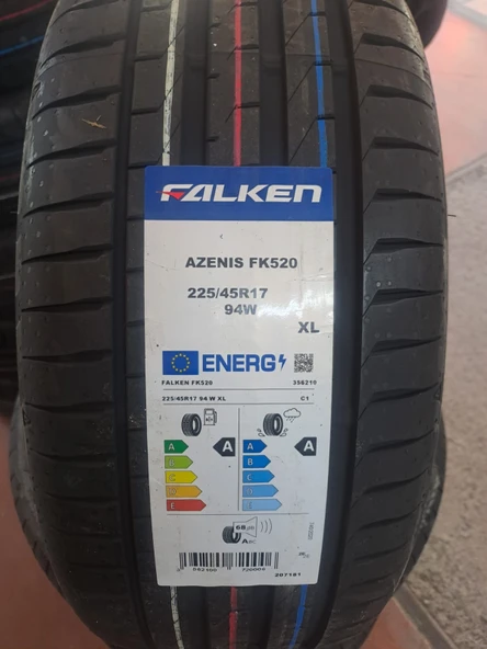 FALKEN YAZLIK 225/45R17 94 W AZENIS FK 520 2025 ÜRETİM ürün görseli 1