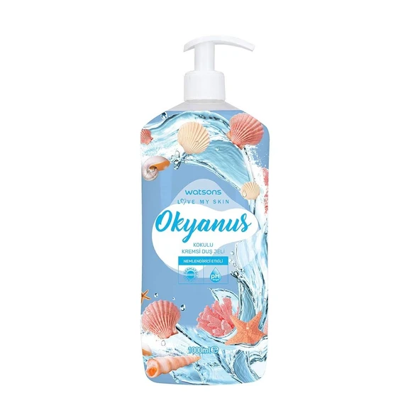 Watsons Kremsi Duş Jeli 1000 Ml Okyanus ürün görseli 1