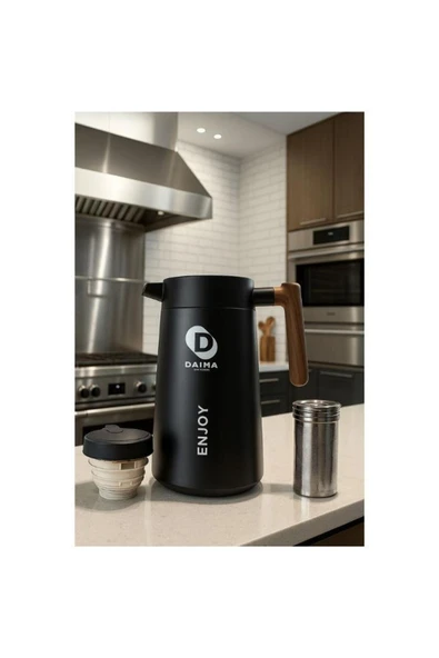 Daima Enjoy Termos Siyah 1680 ml - Resim 3