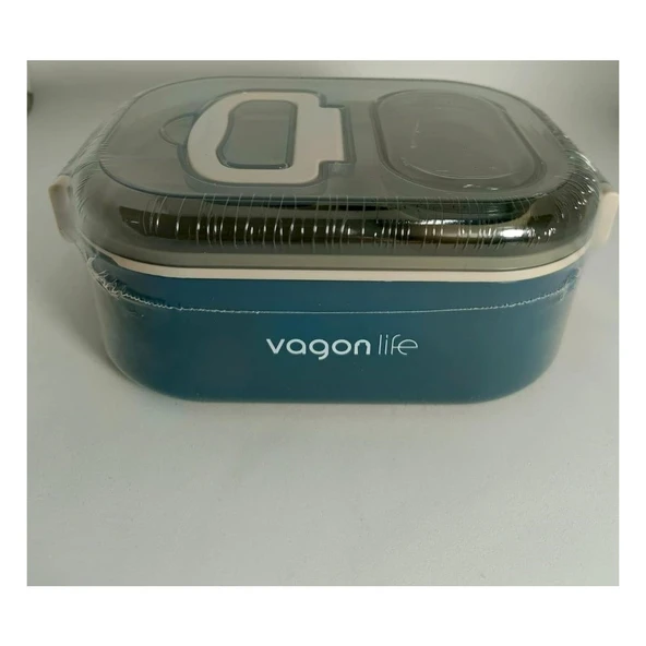 Vagonlıfe XC-7084 Lunch Box Çelik 550 ml Mavi ürün görseli 1