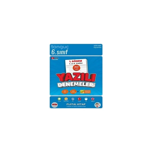 Tonguç 6. Sınıf Yazılı Denemeleri 1. Dönem 1 ve 2. Yazılı ürün görseli 1