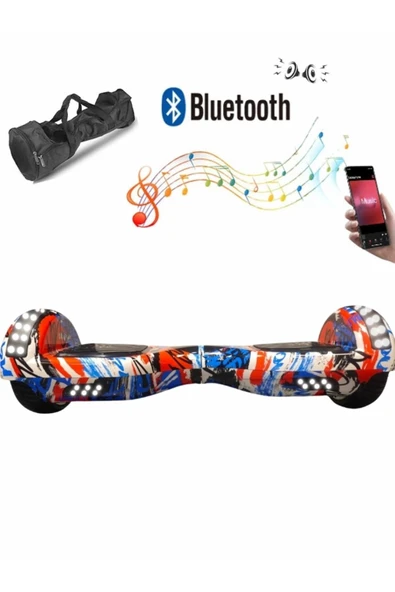 Citymate Elektrikli Kaykay Full Ledli Hoverboard Bluetooth Hoparlörlü 6.5 Inch Çanta Hediyeli D09 ürün görseli 1