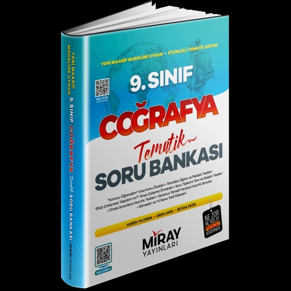 9. Sınıf Coğrafya Tematik Konu Özetli Soru Bankası Miray Yayınları ürün görseli 1