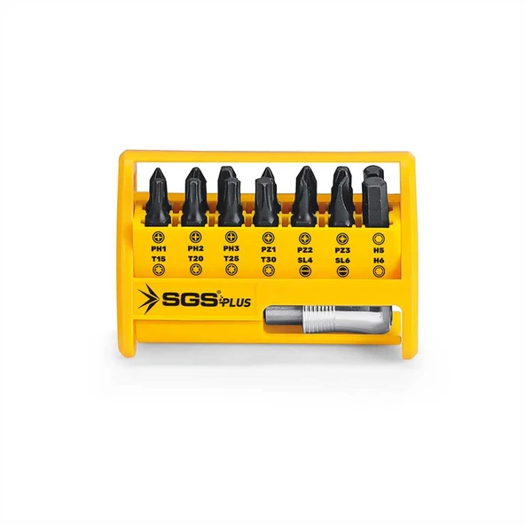 SGS BİTS UÇ VE HIZLI ADAPTÖR SETİ 15 PARÇA Sand-Pro Series ürün görseli 1