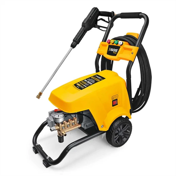 SGS ENDÜSTRİYEL YÜKSEK BASINÇLI YIKAMA MAKİNASI 2200 WATT 130 BAR İNDÜKSİYON MOTOR ürün görseli 1