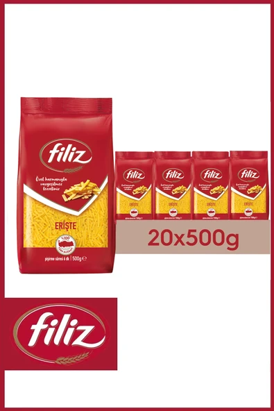 Filiz Erişte Makarna 500 Gr x 20 Adet ürün görseli 1