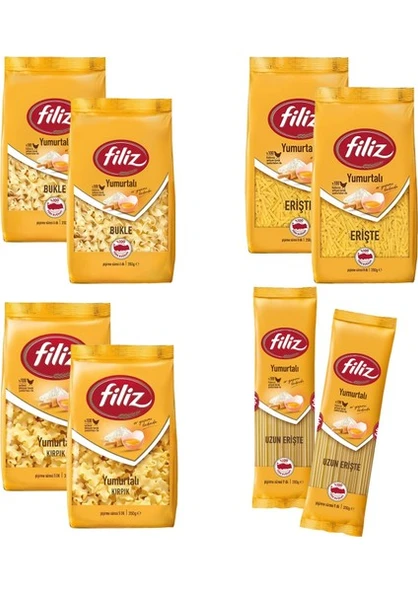 Filiz Yumurtalı Makarna 350 gr 8 Li Karma Paket ürün görseli 1