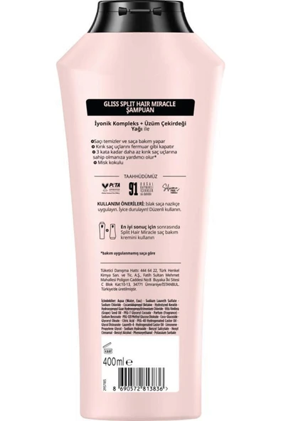 Gliss Şampuan Split Hair Miracle 400 ml ürün görseli 1
