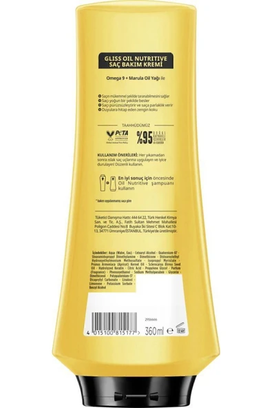 Gliss Saç Kremi Oil Nutritive 360 ml ürün görseli 1