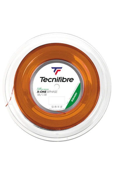 Tecnifibre X-One Biphase 18/1.18 200m Turuncu Squash Rulo Kordaj 06RXON118O ürün görseli 1