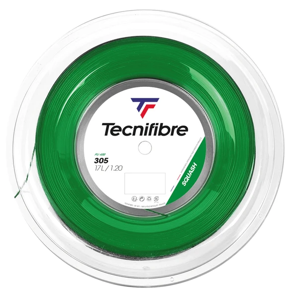Tecnifibre 305 17L/1.20 110m Yeşil Squash Rulo Kordaj 06R305VER2 ürün görseli 1
