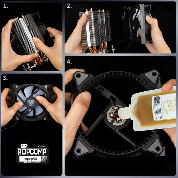 Ropcomp CPUFANOİL CPU Fan Mili Yağı CP50 - Resim 2