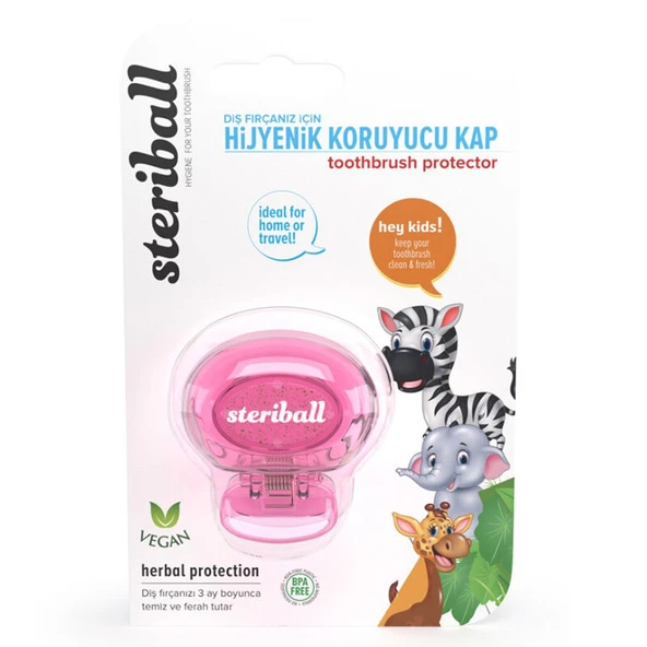Steriball Hijyenik Diş Fırçası Koruma Kabı - Zebra ürün görseli 1