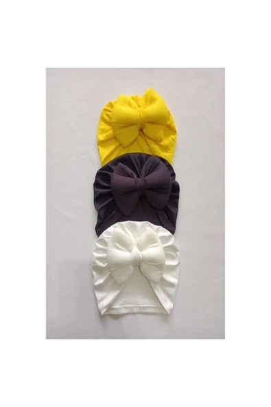 Kurdelalı Bebek Bone Bandana seti ürün görseli 1