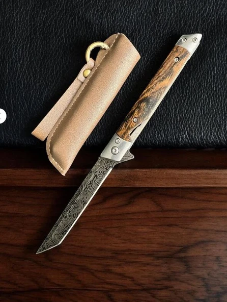 M390 Damasgus Tanto Efendi Çelik Çakı ürün görseli 1