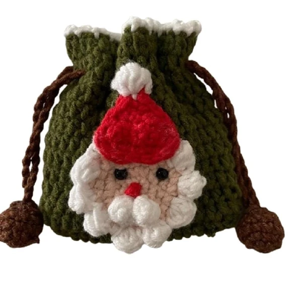 Noel Baba Cüzdan Amigurumi Organik Oyuncak ürün görseli 1