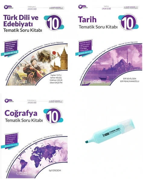 10.Sınıf Joker Edebiyat Tarih Coğrafya Tematik Soru Kitabı (Yeni Müfredat) ürün görseli 1