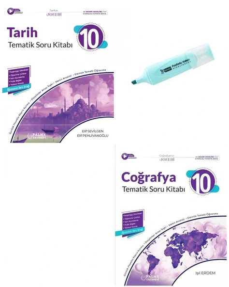 10.Sınıf Joker Tarih Ve Coğrafya Tematik Soru Kitabı (Yeni Müfredat) ürün görseli 1
