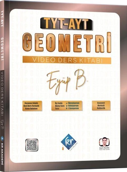 TYT AYT Geometri Eyüp Hoca Video Ders Kitabı KR Akademi ürün görseli 1