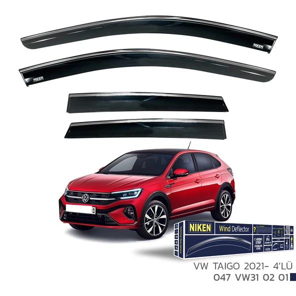 Vw Taigo Kromlu Cam Rüzgarlığı Niken 2021+ sonrası uyumlu ürün görseli 1