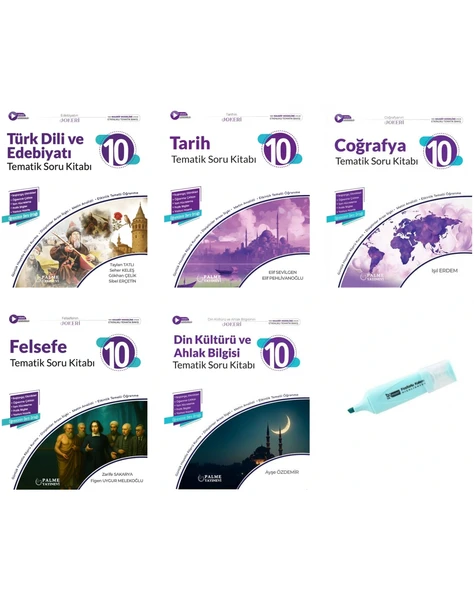 10.Sınıf Joker Edebiyat Tarih Coğrafya Din Felsefe Tematik Soru Kitabı (Yeni Müfredat) ürün görseli 1