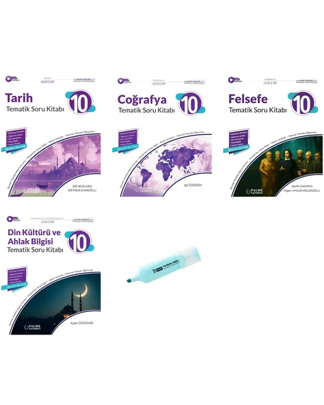 10.Sınıf Joker Tarih Coğrafya Din Felsefe Tematik Soru Kitabı (Yeni Müfredat) ürün görseli 1