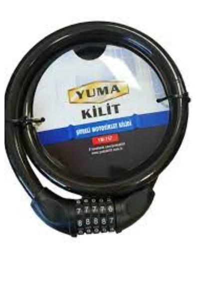 Yuma Şifreli Motosiklet Kilidi Ym-747 120cm Boy 20mm Çap Uyumlu ürün görseli 1