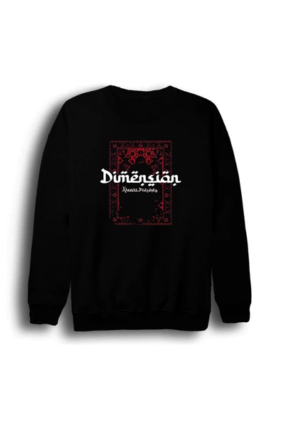 fame-stoned Dimension - Halı - Motif Baskılı Unisex %100 Pamuk Kapüşonlu Bisiklet Yaka Sweatshirt ürün görseli 1