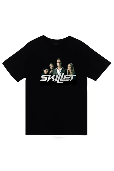 fame-stoned Skillet - Müzik - Rock Grubu Baskılı Unisex %100 Pamuk T-shirt ürün görseli 1