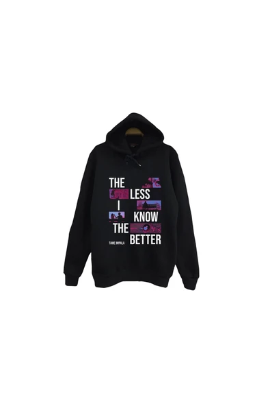 fame-stoned Tame Impala Müzik Grubu Baskılı Unisex %100 Pamuk Siyah Kapüşonlu Sweatshirt ürün görseli 1