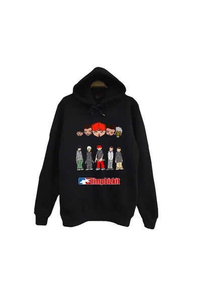 fame-stoned Limp Bizkit Baskılı Unisex %100 Pamuk Kapüşonlu Sweatshirt ürün görseli 1