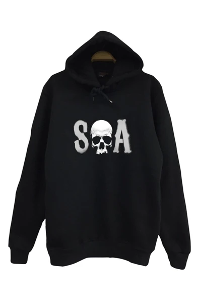 fame-stoned Sons Of Anarchy Baskılı Kapüşonlu Sweatshirt ürün görseli 1