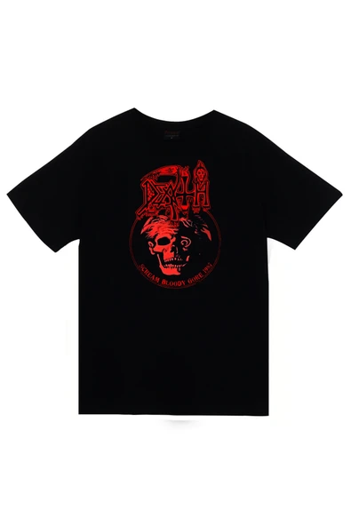 fame-stoned Death - Müzik - Grubu Baskılı Unisex %100 Pamuk Siyah T-shirt ürün görseli 1