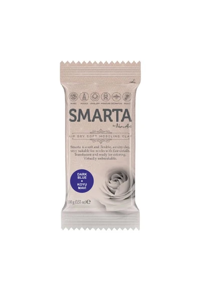 Smarta Modelleme Kil Hamuru 100 gr No:20 Koyu Mavi (DARK BLUE) ürün görseli 1