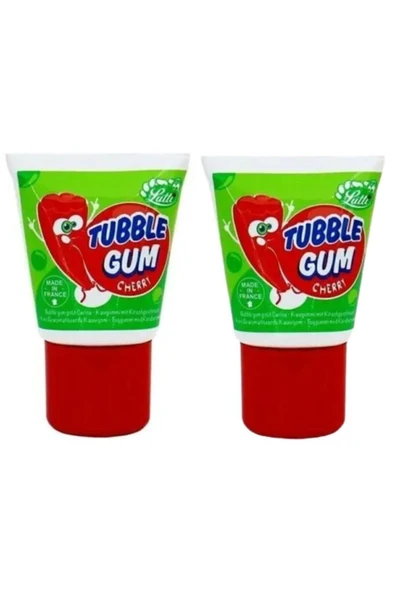 Unibon Lutti Tubble Gum Chery Tüp Sakız Kirazlı Sakız 2 Adet ürün görseli 1