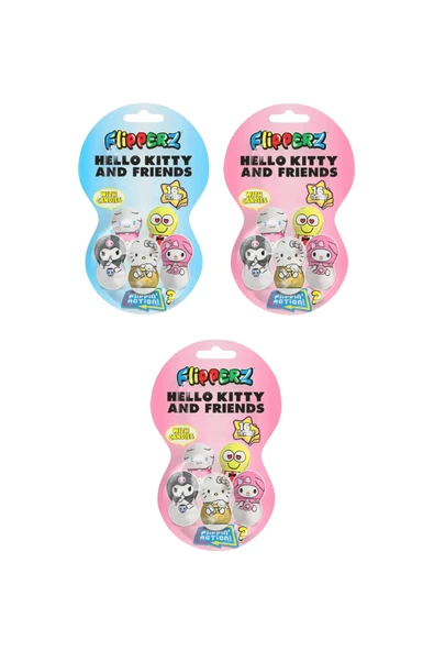 Relkon Hello Kitty And Friends Flipperz 3 Adet Yeni Seri ürün görseli 1