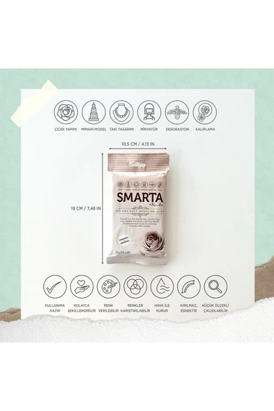 Smarta  Modelleme Hamuru 250gr - Ten Rengi - Resim 2
