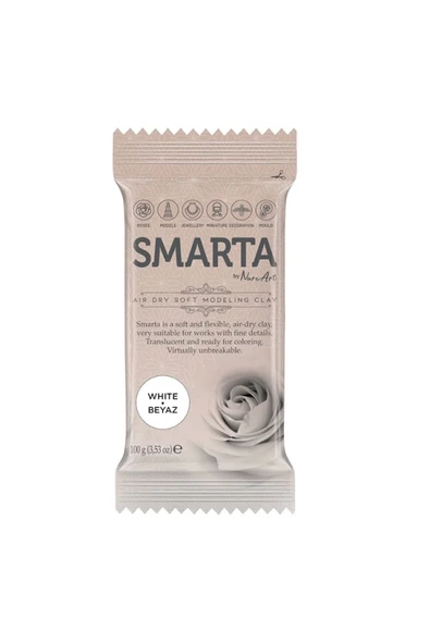 Smarta Modelleme Kil Hamuru 100 Gr No:06 Beyaz (whıte) ürün görseli 1